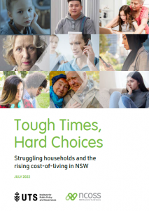 Cover of the 'Tough Times, Hard Choices' report